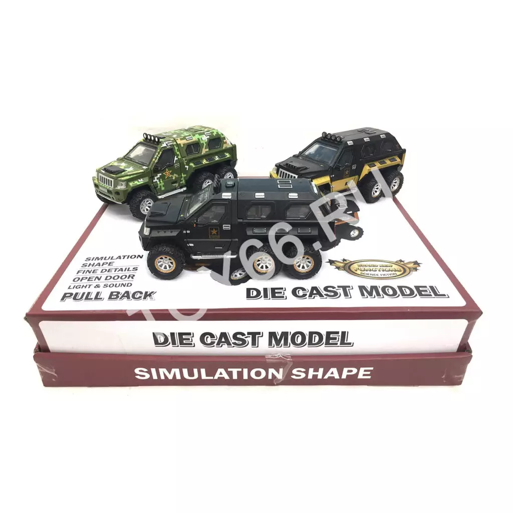 Машинки 6 шт. в блоке W9601-3