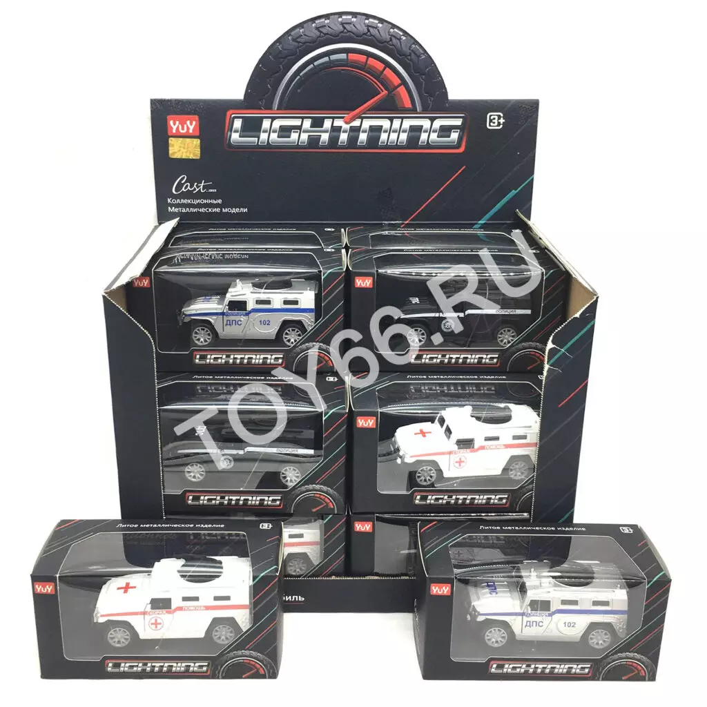 Модельки машин (металл) 18 шт. в блоке YU7394BM