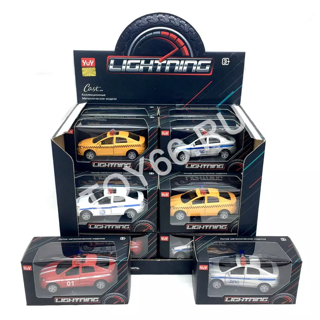 Модельки машин (металл) 18 шт. в блоке YU7402BM