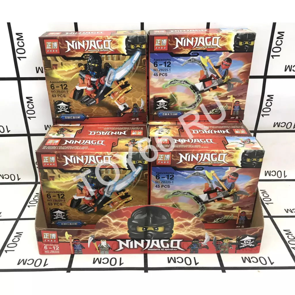 Конструктор Ниндзя 16 шт в блоке ZB225