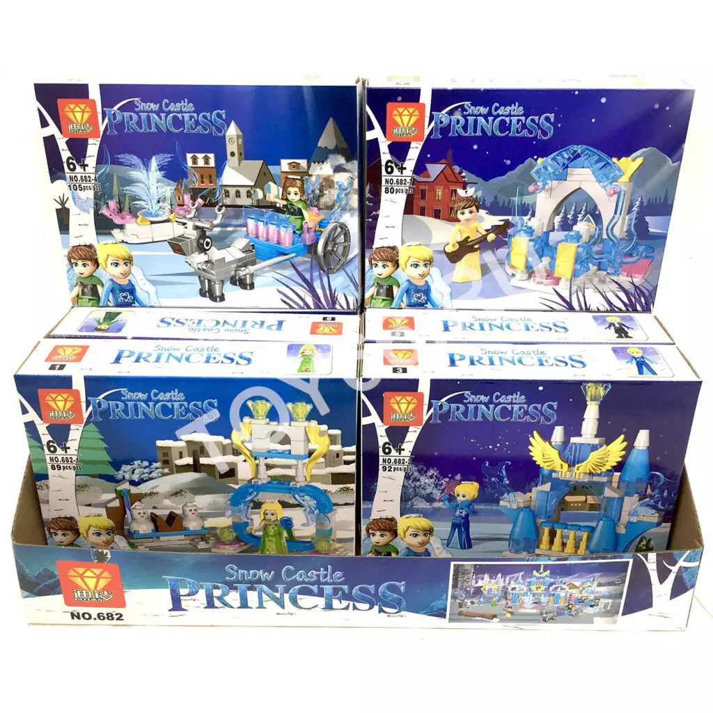 Конструктор Принцесса 8 шт. в блоке ZB682