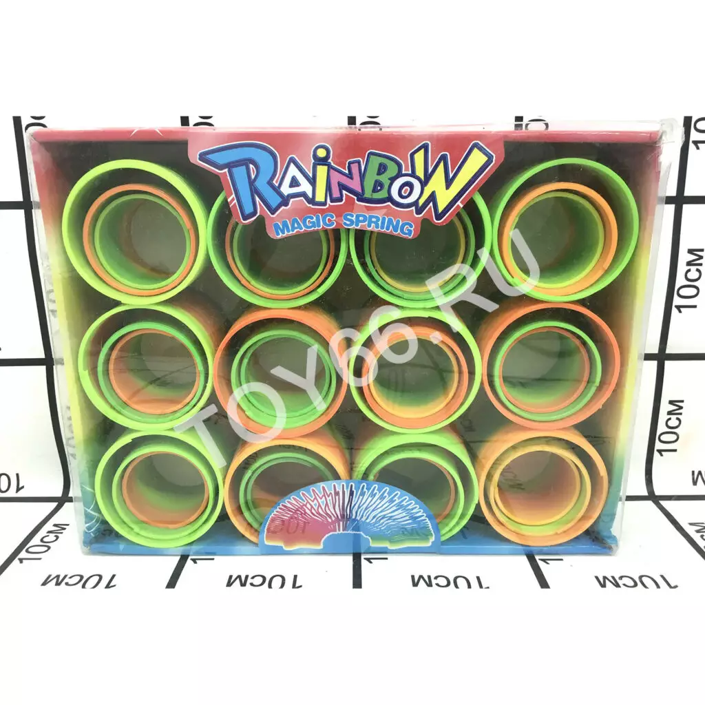 Пружинка-Радуга 12 шт. в блоке san he yi dai