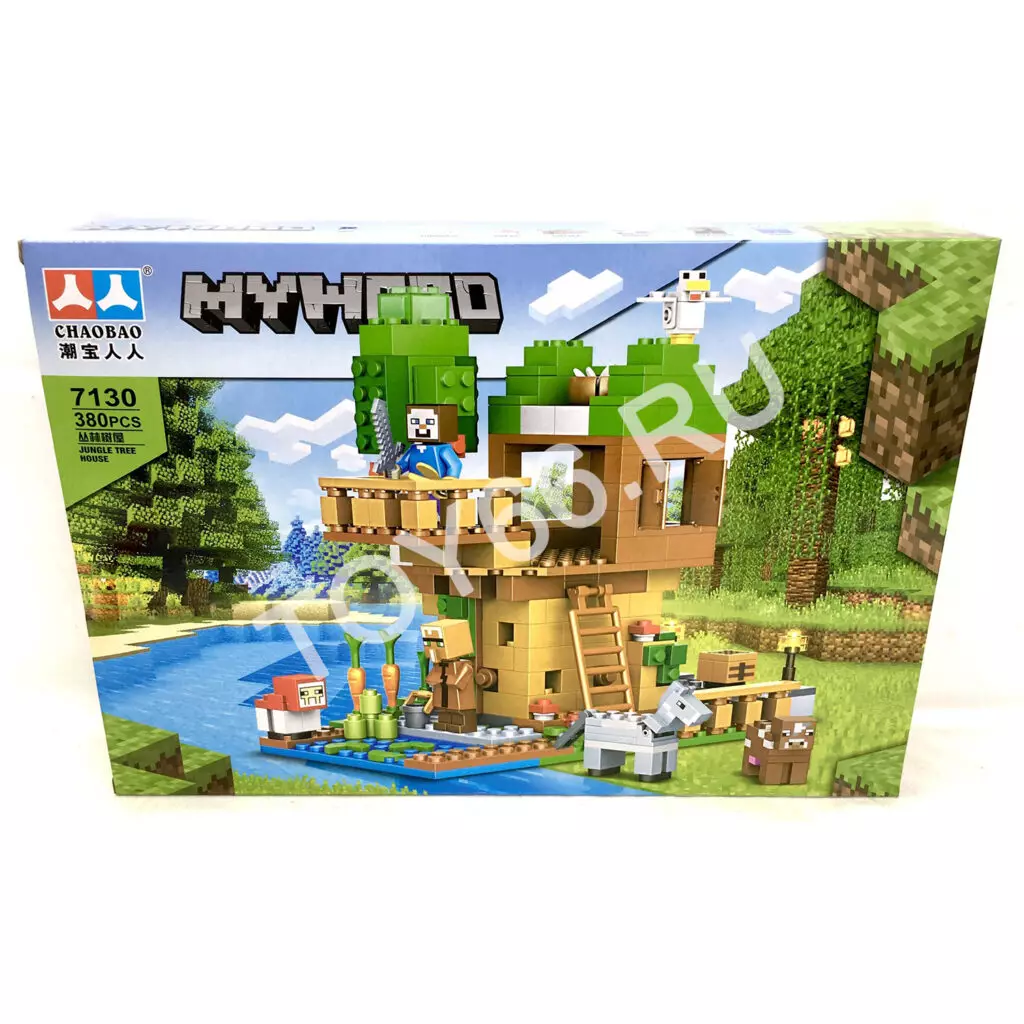 Конструктор Герои из кубиков 380 дет. 7130 Конструктор Герои из кубиков 380 дет. 7130