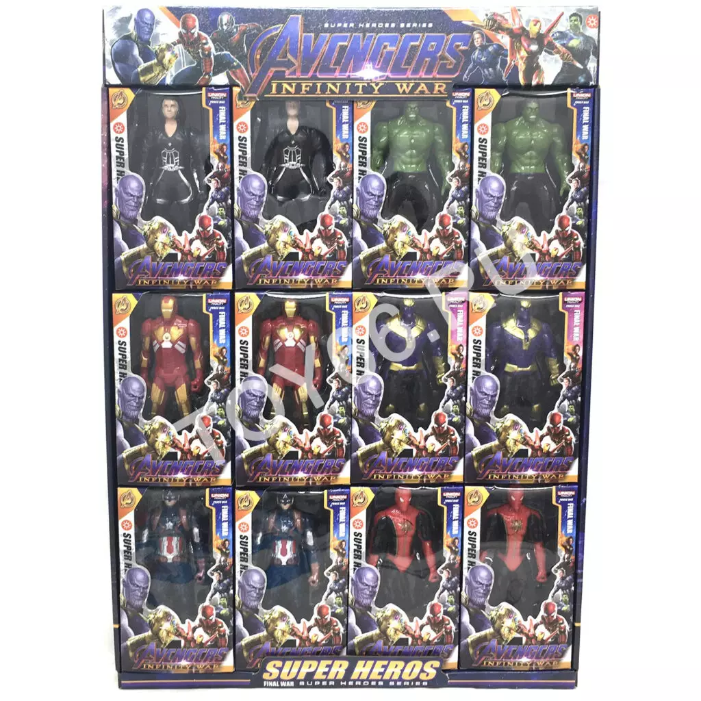 Супергерои 12 шт. в блоке 8588-1