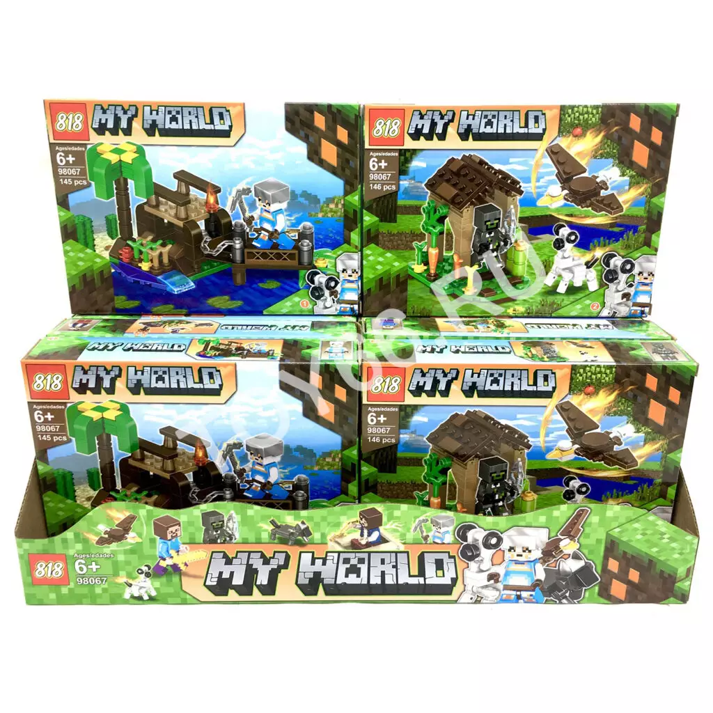 Конструктор Герои из кубиков 8 шт. в блоке 98067 Конструктор Герои из кубиков 8 шт. в блоке 98067