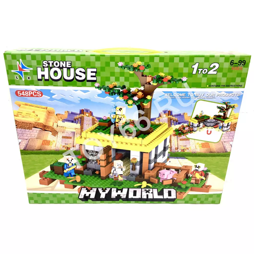 Конструктор Герои из кубиков 548 дет. LXA301