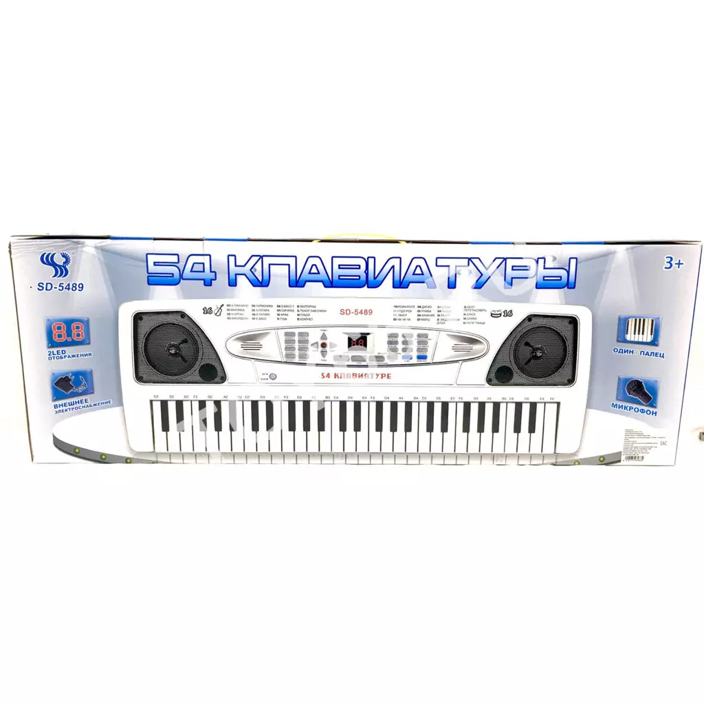 Синтезатор электронный (свет, звук) SD-5489