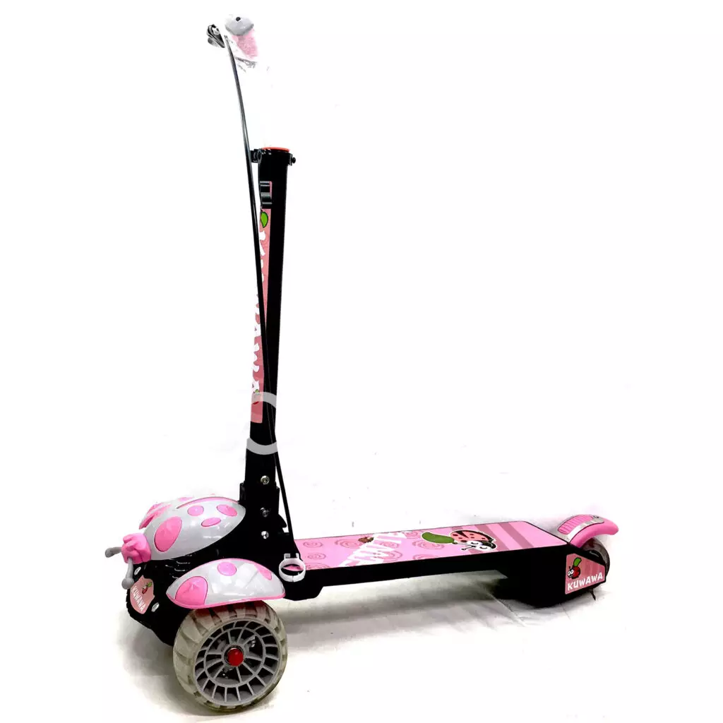 Самокат складной Божья коровка с ручным тормозом C-11