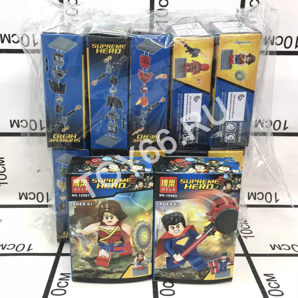 Конструктор Супергерои 12 шт. в блоке 10982-10987