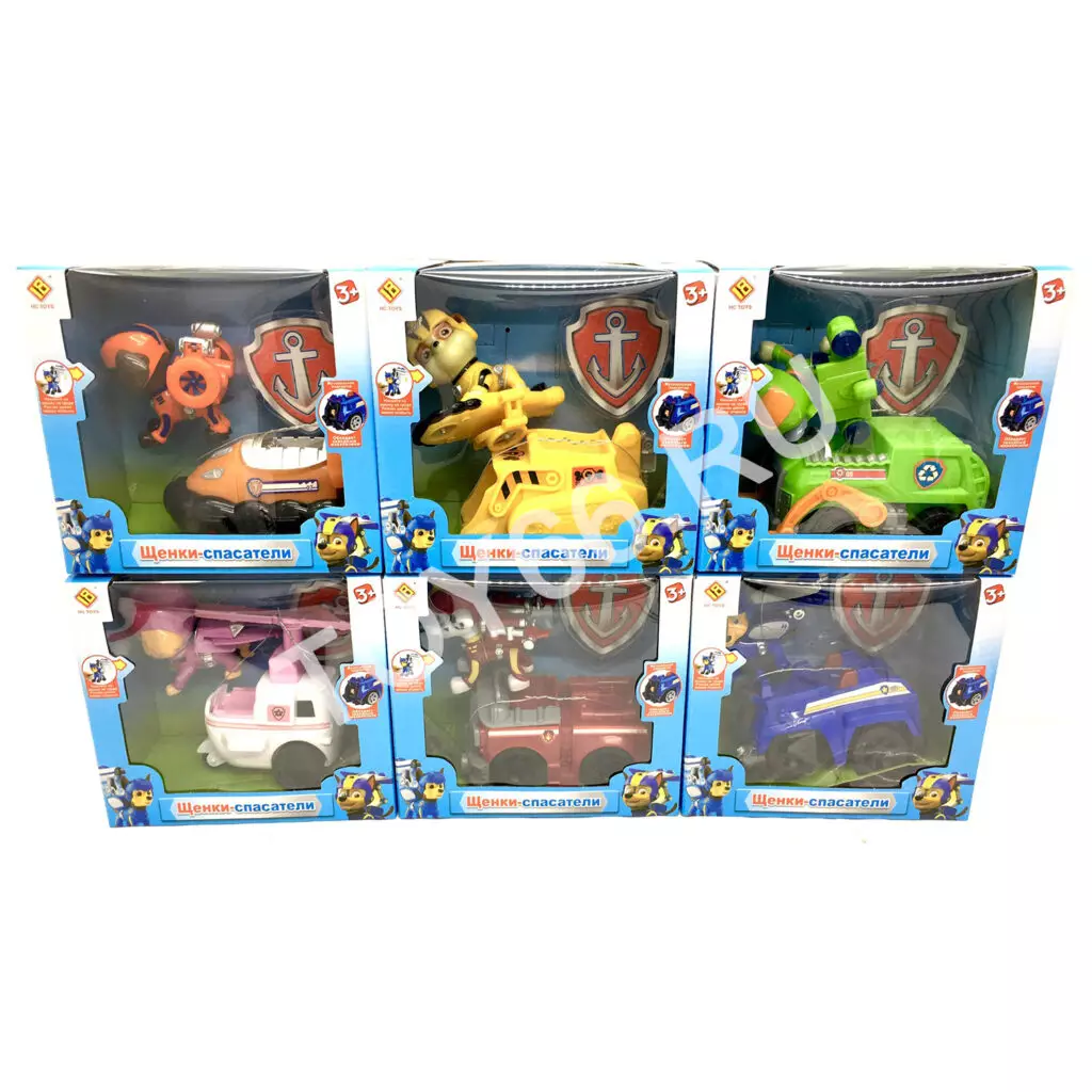 Собачки на машинках с жетонами 1102-CH-002