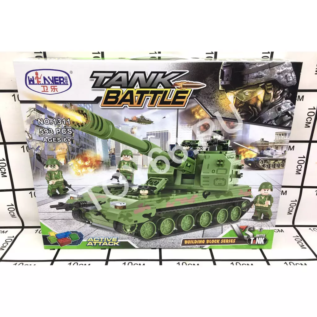Конструктор » Танк » 593 деталей 1311