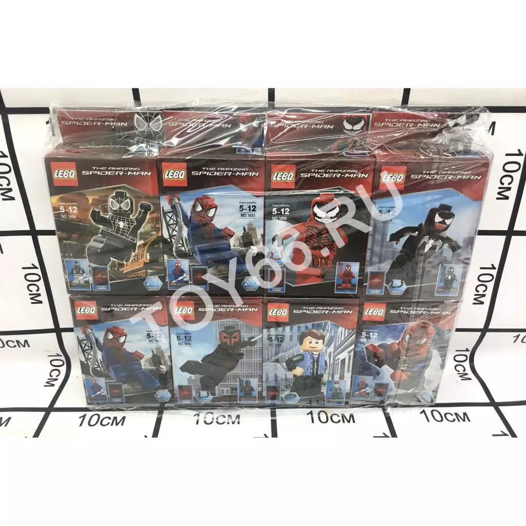 Конструктор Супергерои в упаковке 8 шт 1691