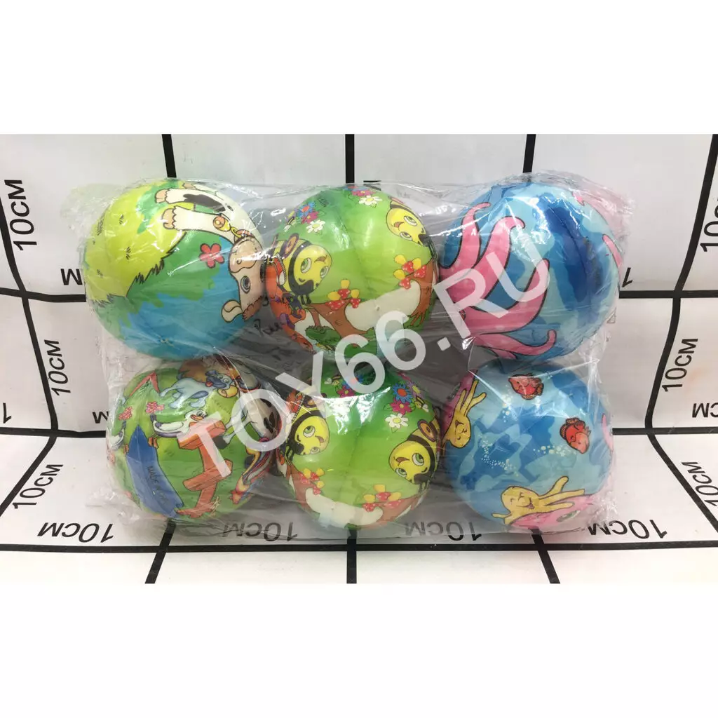 Мячи 6 шт. в блоки 1942-10PU