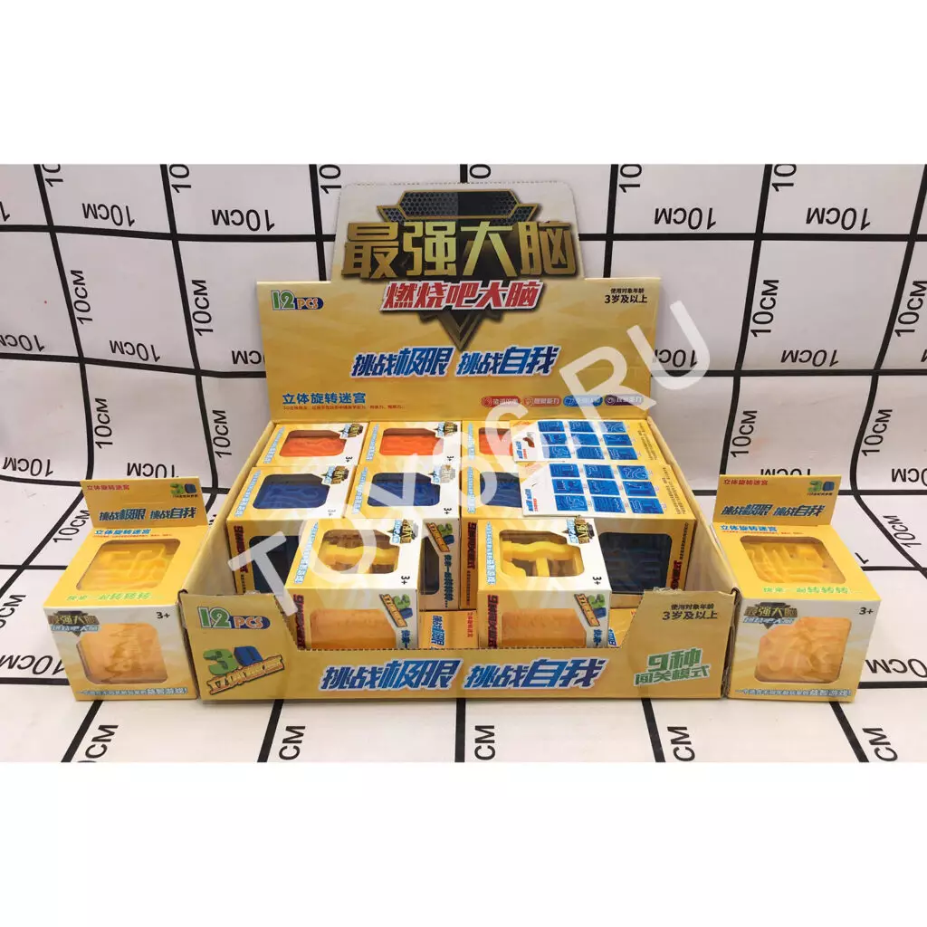 Игра лабиринт 12 шт в блоке 2018-52