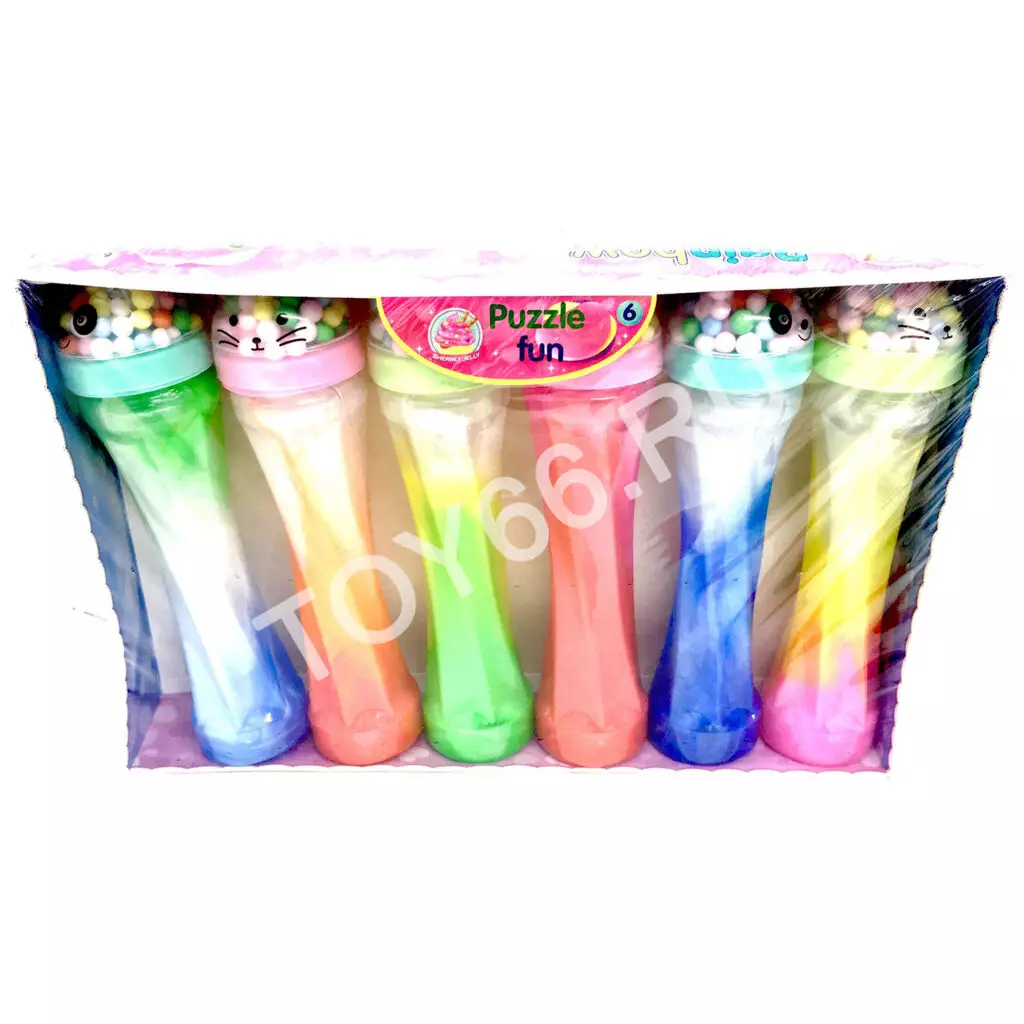 Лизун в банке 6 шт в блоке 2153QH-36 Лизун в банке 6 шт в блоке 2153QH-36