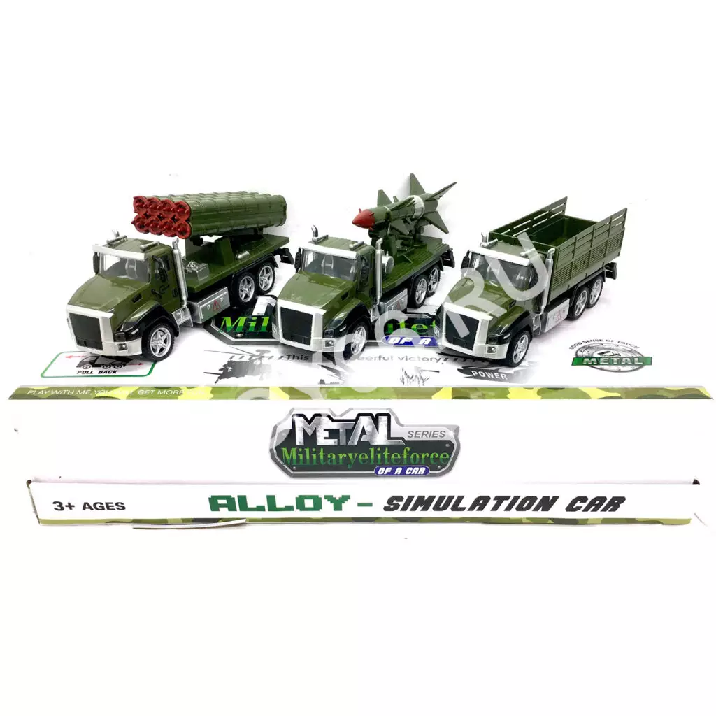 Военная техника (металл) 6 шт. в блоке 2213-8