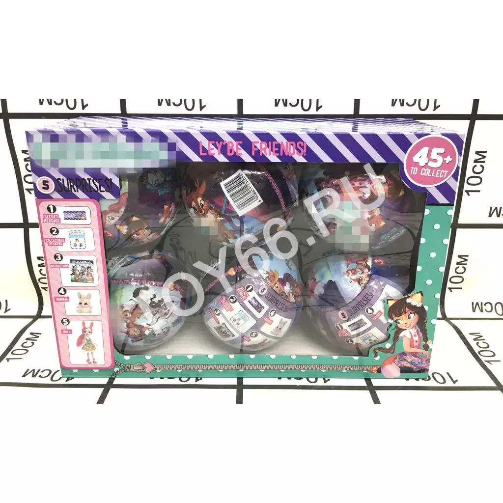 Кукла Энченималс в шаре 6 шт в блоке 23408