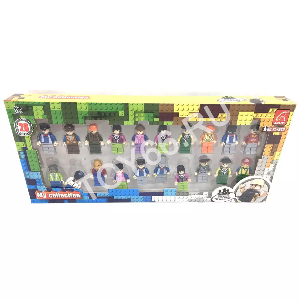 Фигурки Герои из кубиков 20 шт. в коллекции 25794ABCD