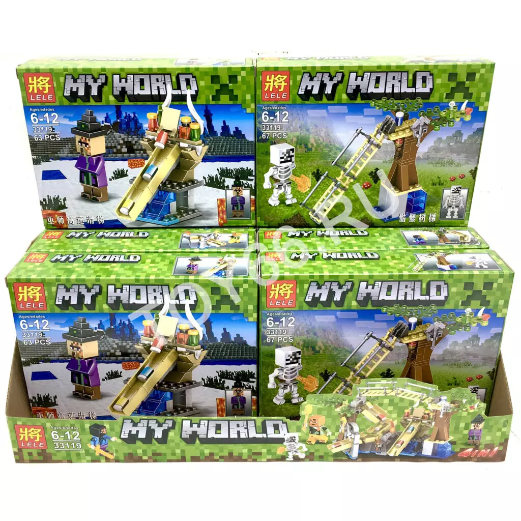 Конструктор Герои из кубиков 8 шт. в блоке 33119