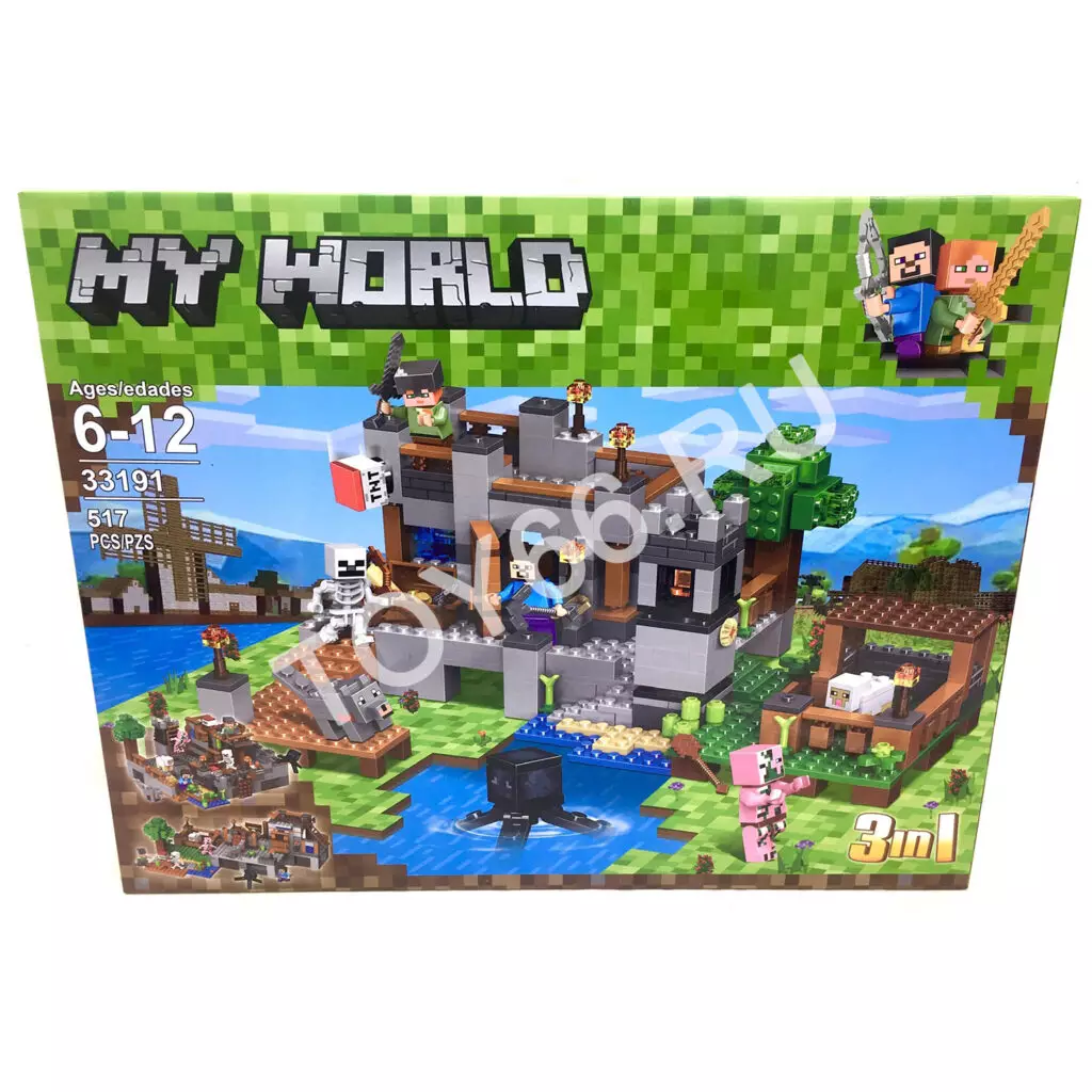 Конструктор Герои из кубиков 517 дет. 33191