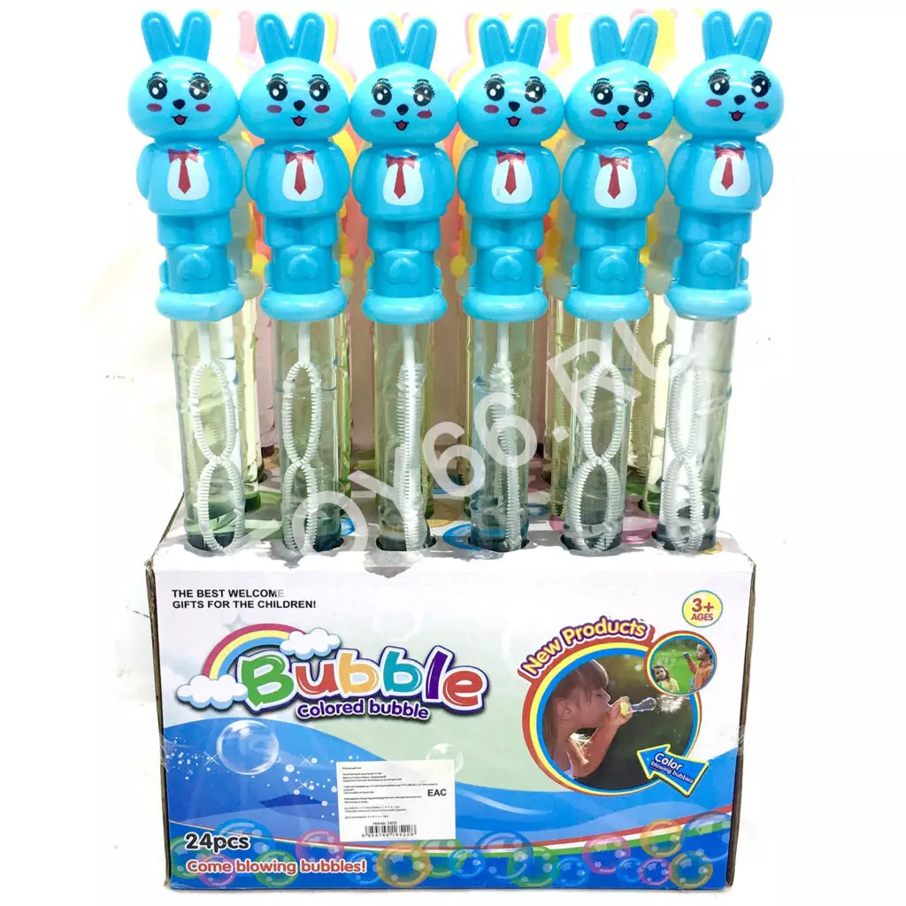 Мыльные пузыри Зайчики 24 шт. в блоке 3802