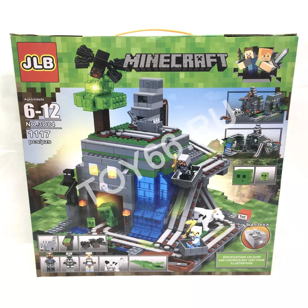 Конструктор Герои из кубиков 1117 дет. 3D84