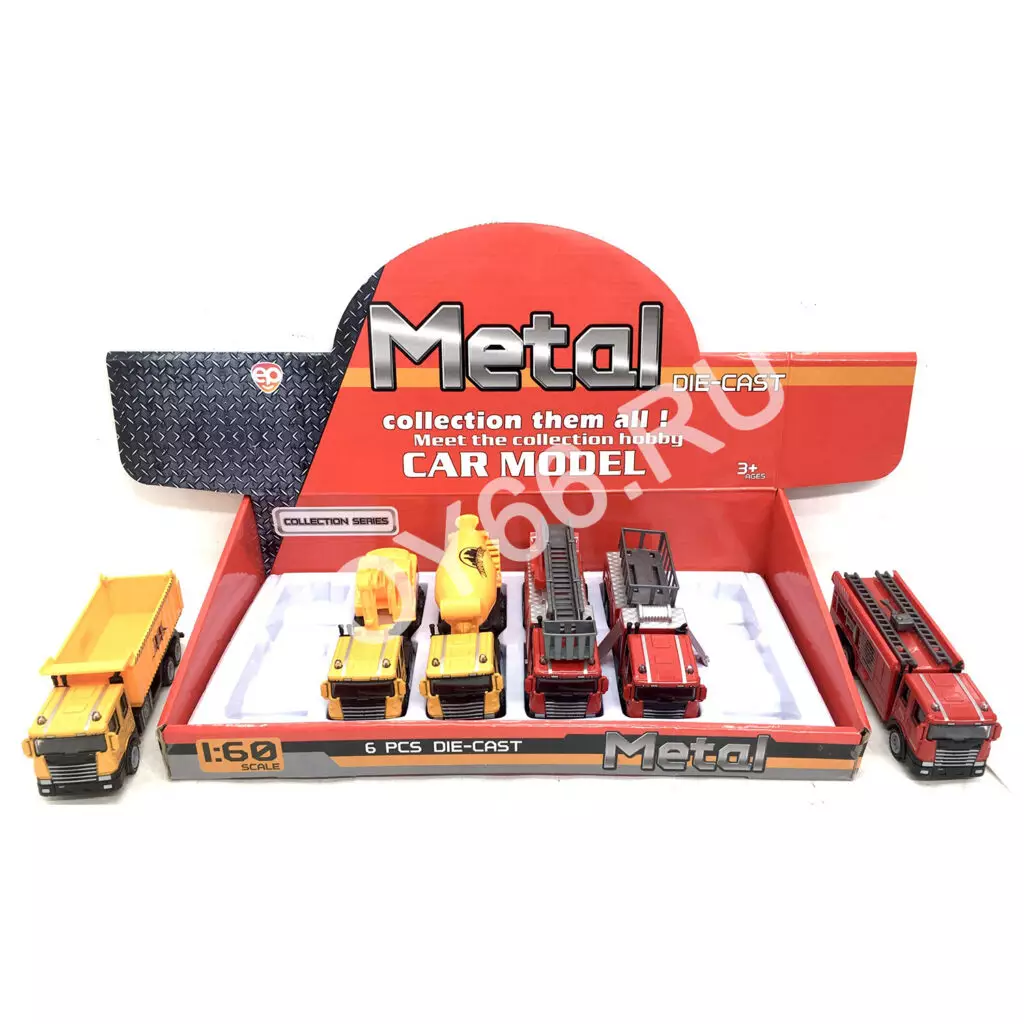 Модельки (метал) 6 шт. в блоке 559-2BD-4BD