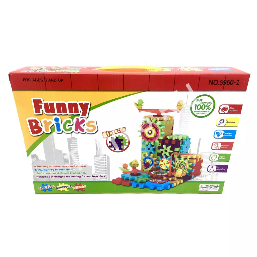 Конструктор Шестерёнки 81 дет. 5960-1