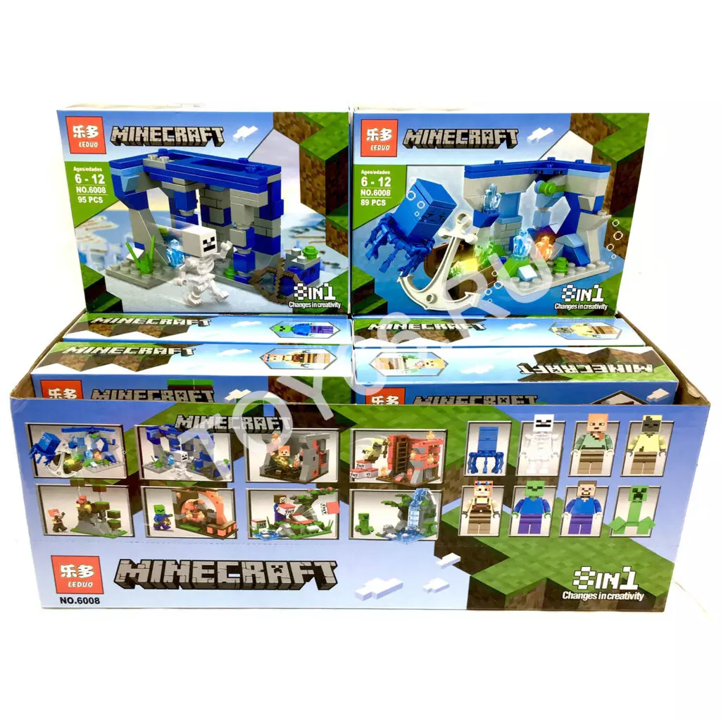 Конструктор Герои из кубиков 8 шт. в блоке 6008