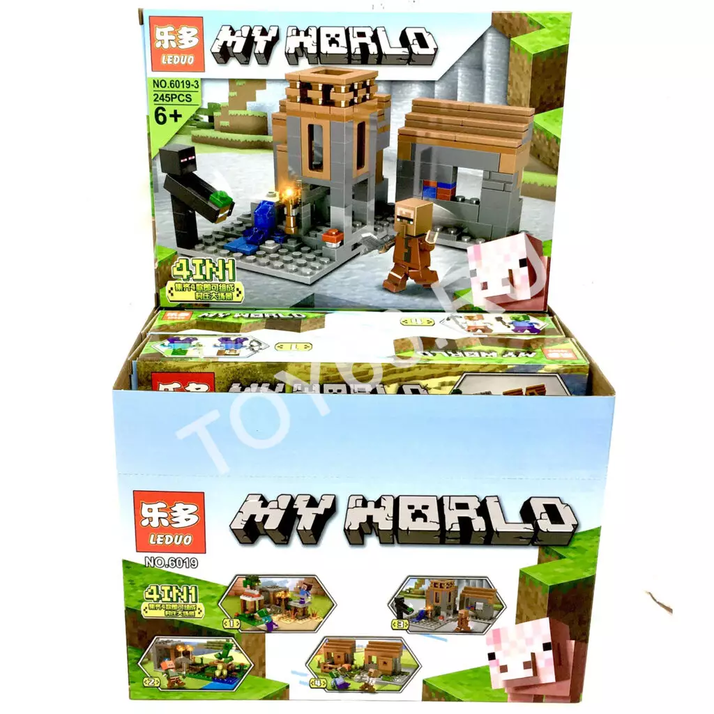 Конструктор Герои из кубиков 4 шт. в блоке 6019