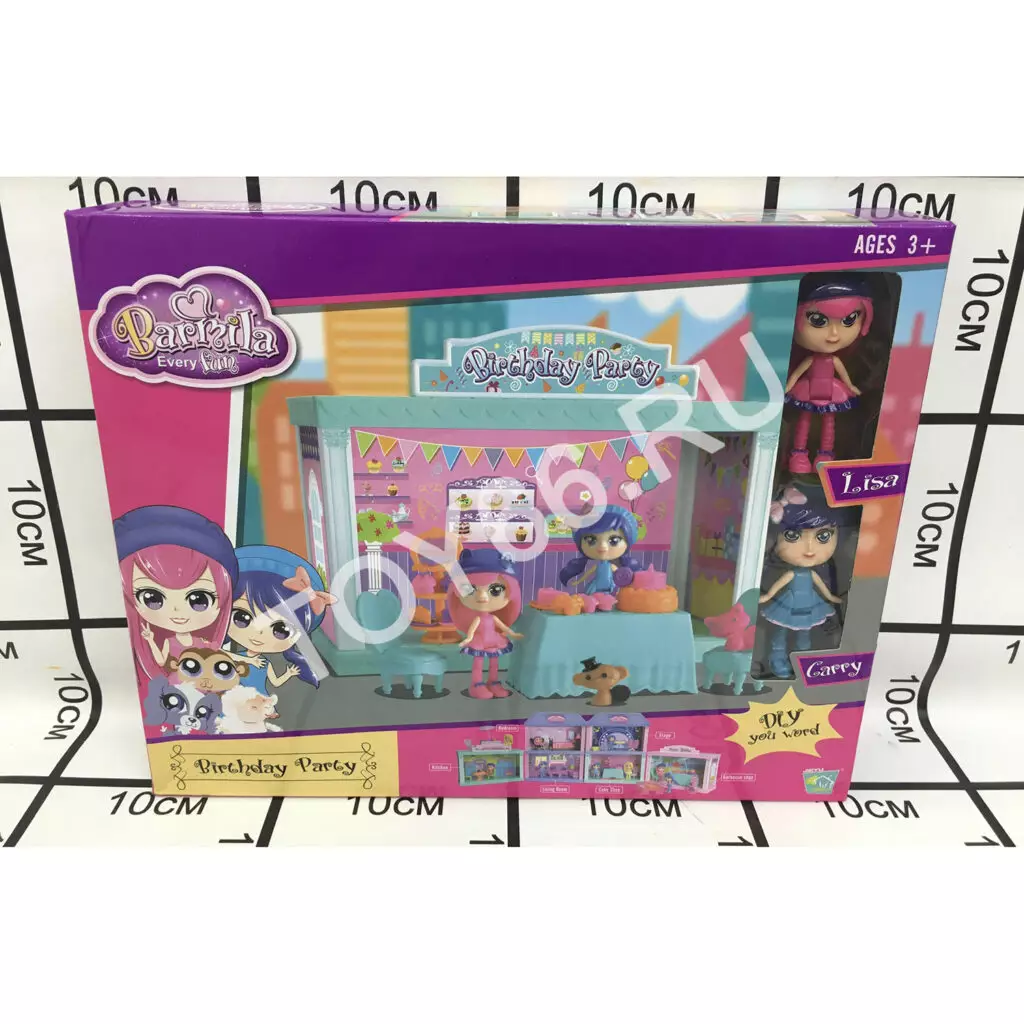 Куклы с набором мебели 60215