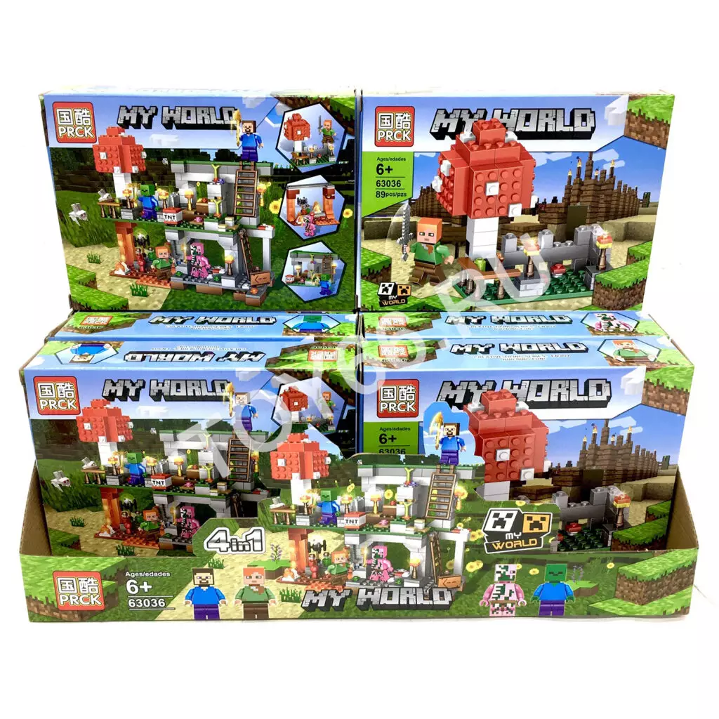 Конструктор Герои из кубиков 8 шт. в блоке 63036