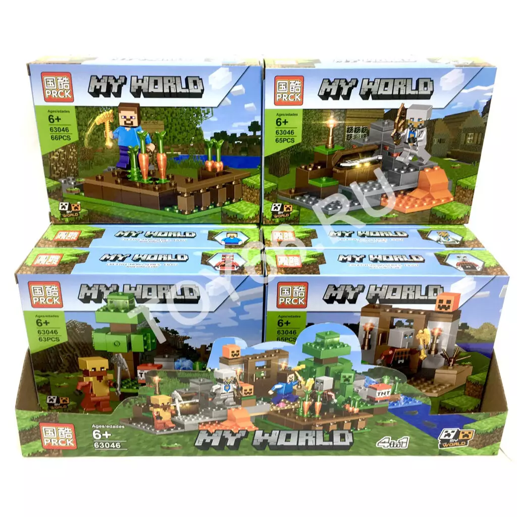 Конструктор Герои из кубиков 8 шт. в блоке 63046