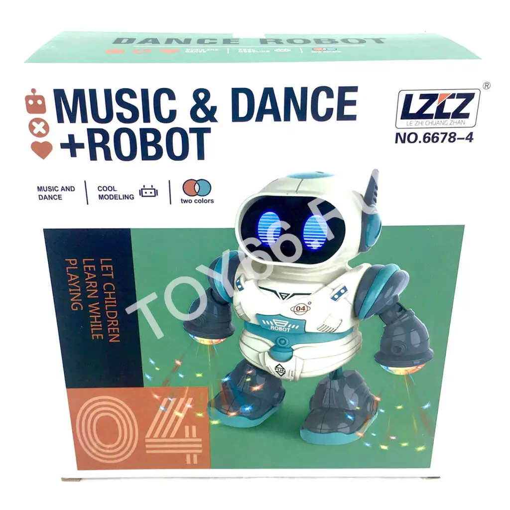 Робот на батарейках, Танцует свет звук 6678-4