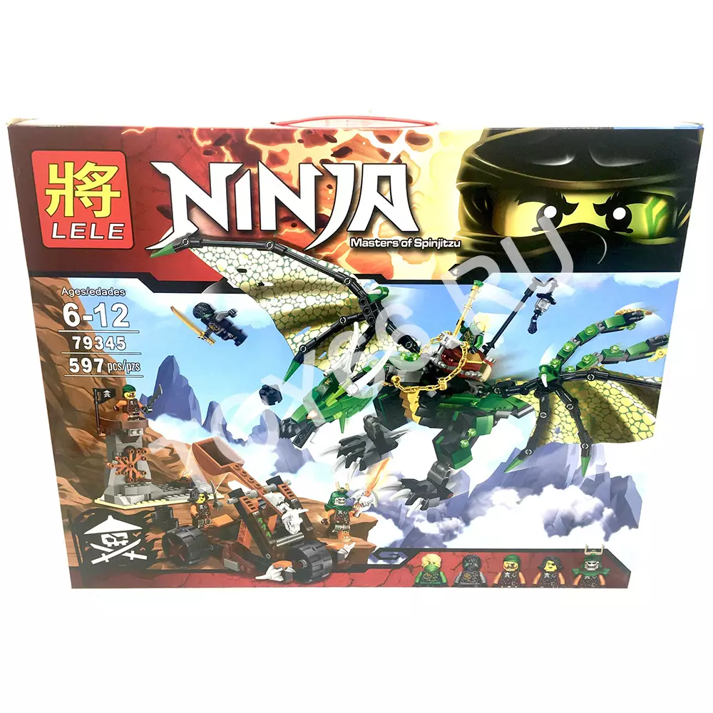 Конструктор Ниндзя 597 дет. 79345