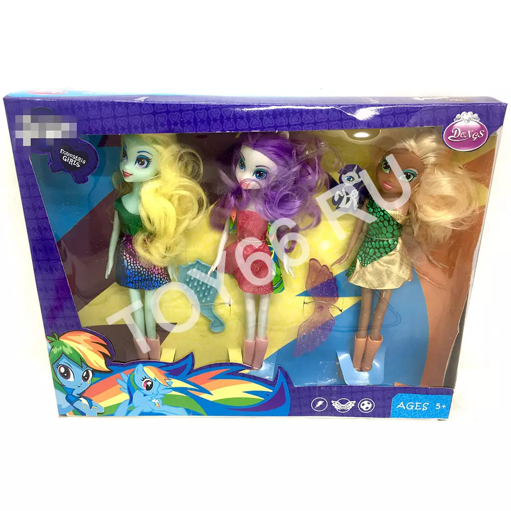 Кукла Пони 3 шт. в наборе 8655M-3