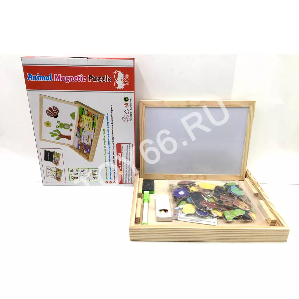 Доска для рисования+ набор магнитных игрушек 93-47