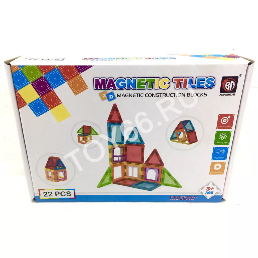 Магнитный конструктор 22 дет. 9911