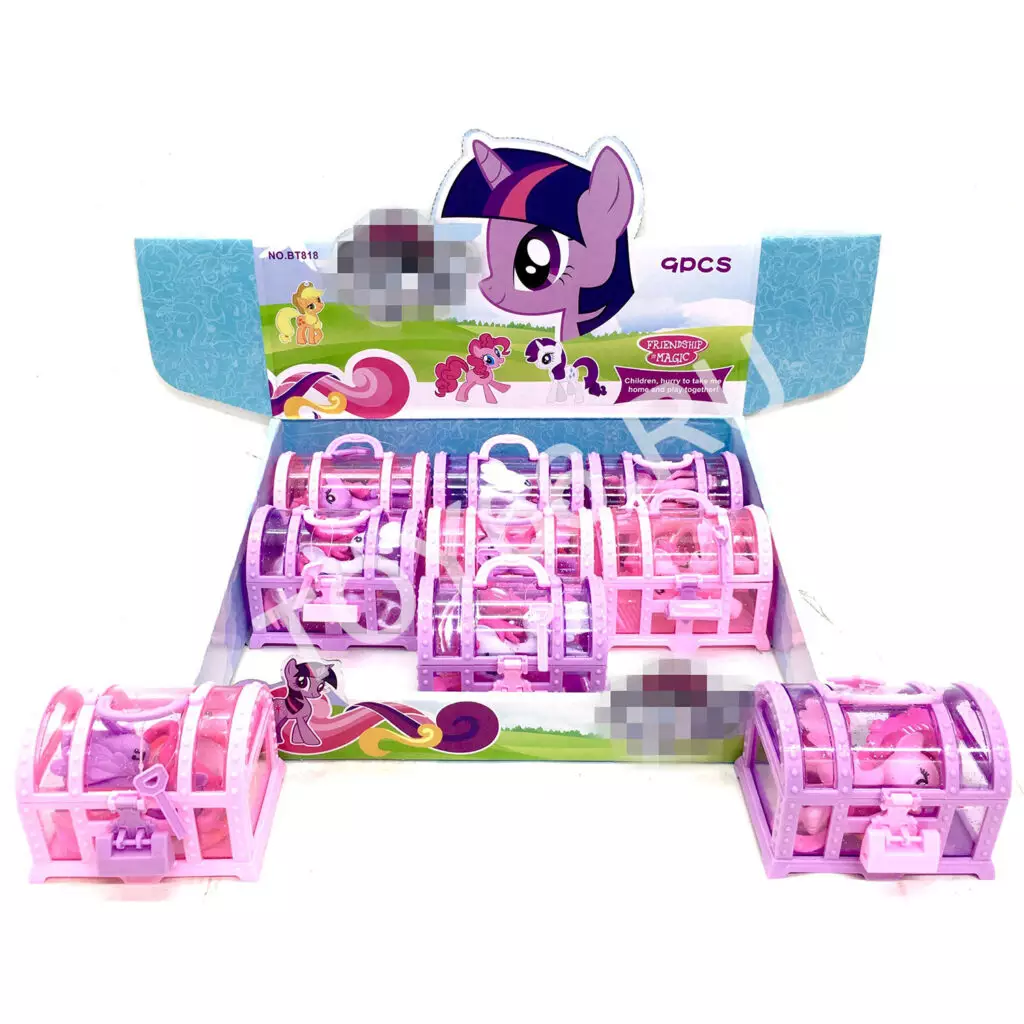 Пони в сундуке 9 шт. в блоке BT818