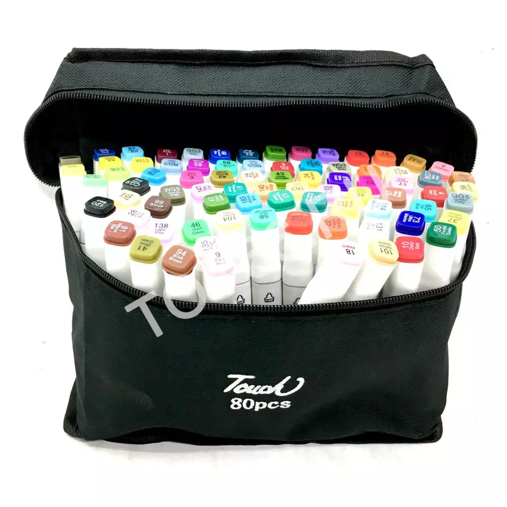 Фломастеры 80 шт в чехле D-80bai