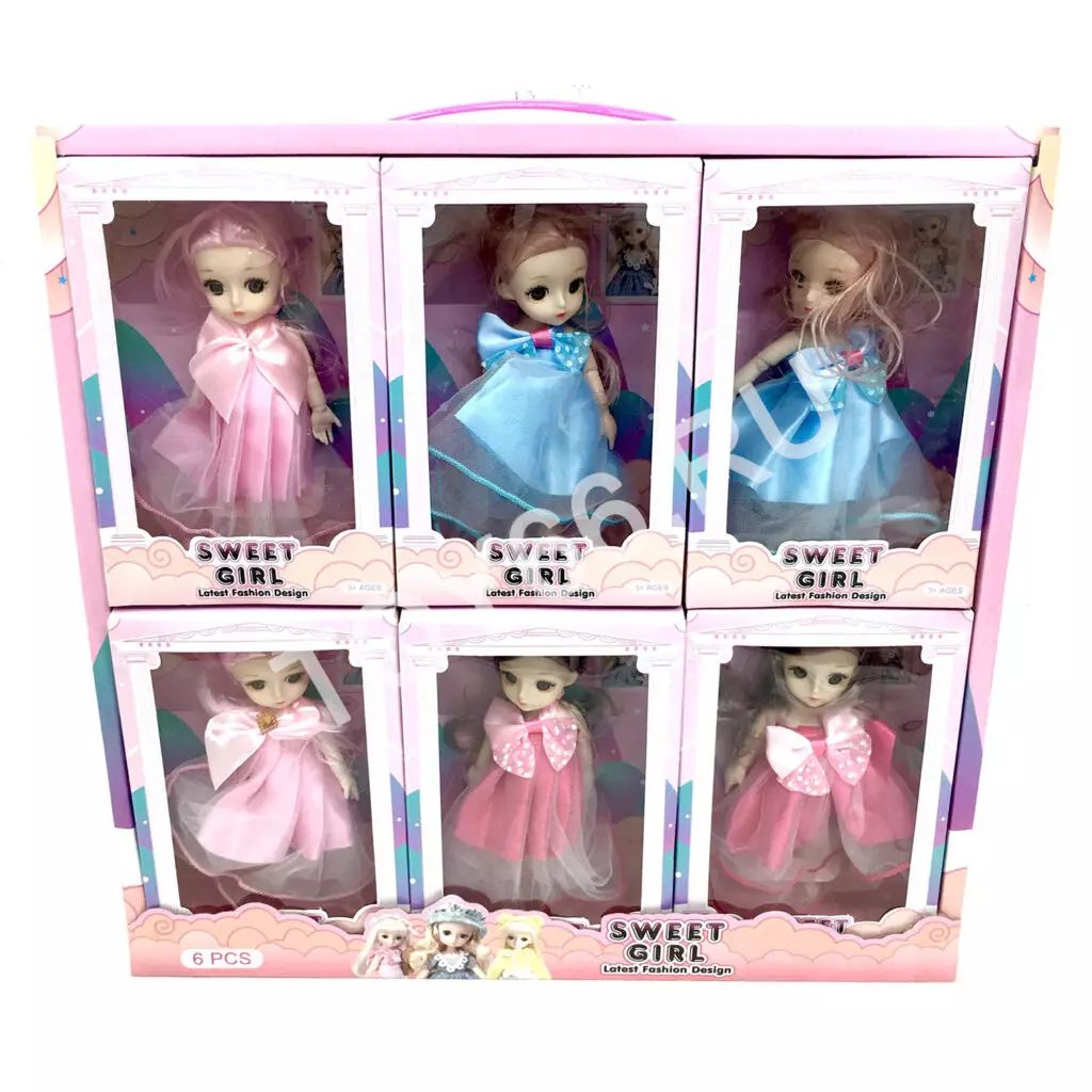Кукла Sweet girl 6 шт в блоке DX537A