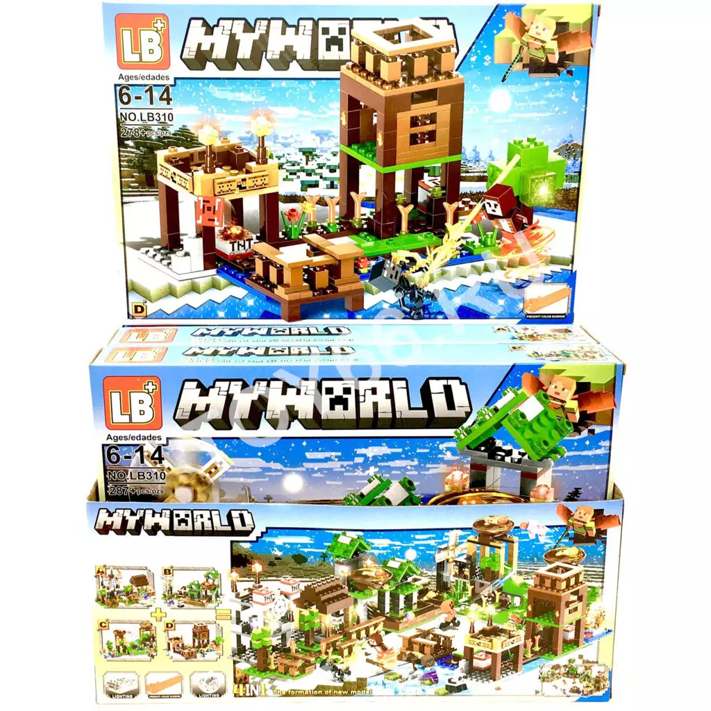 Конструктор Герои из кубиков 4 шт. в блоке LB310-1 Конструктор Герои из кубиков 4 шт. в блоке LB310-1