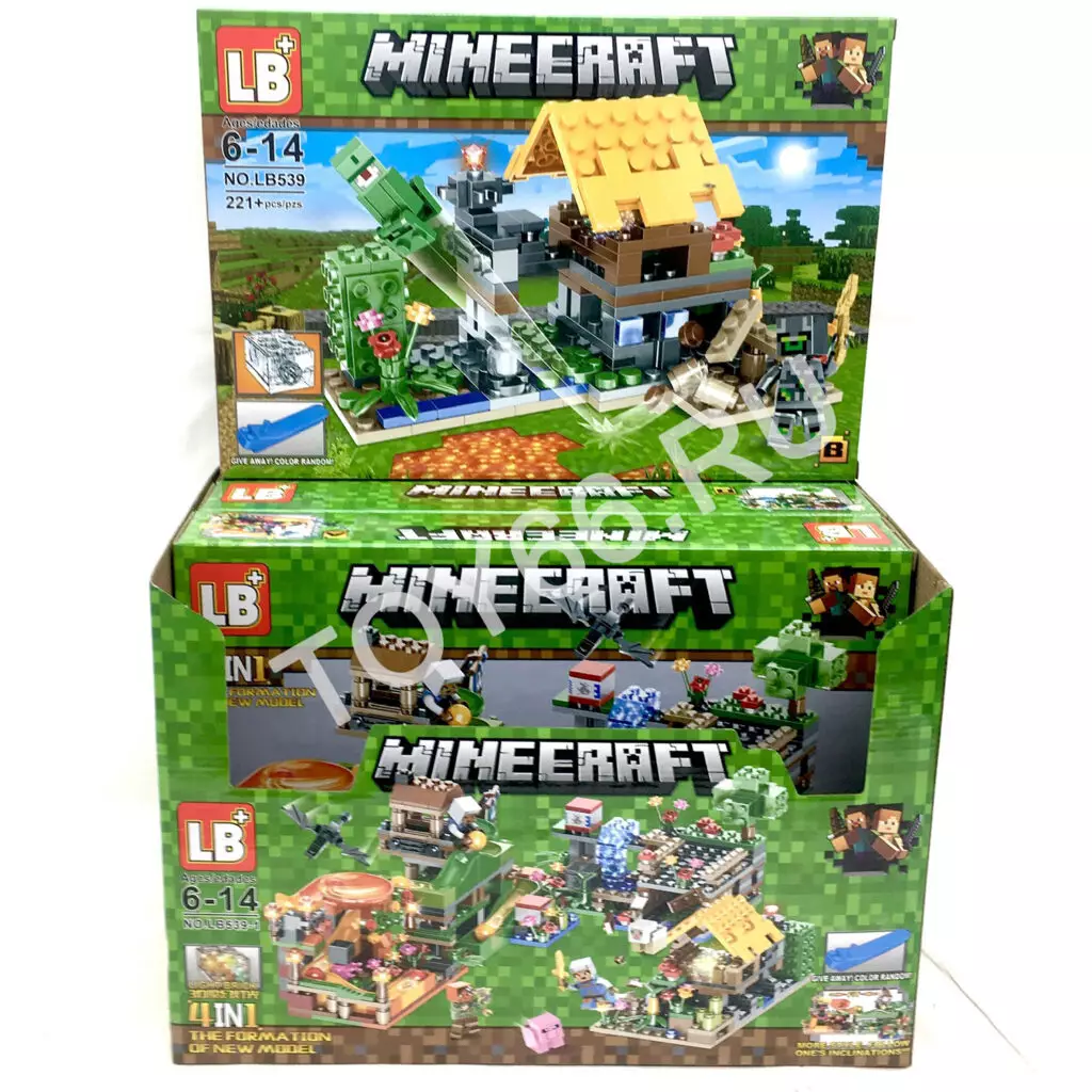 Конструктор Герои из кубиков 4 шт. в блоке LB539-1