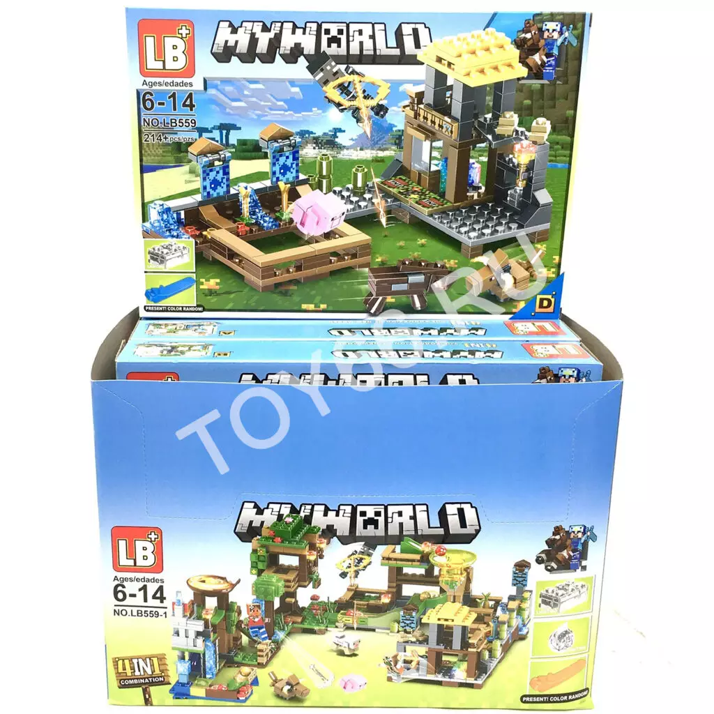 Конструктор Герои из кубиков 4 шт. в блоке LB559-1