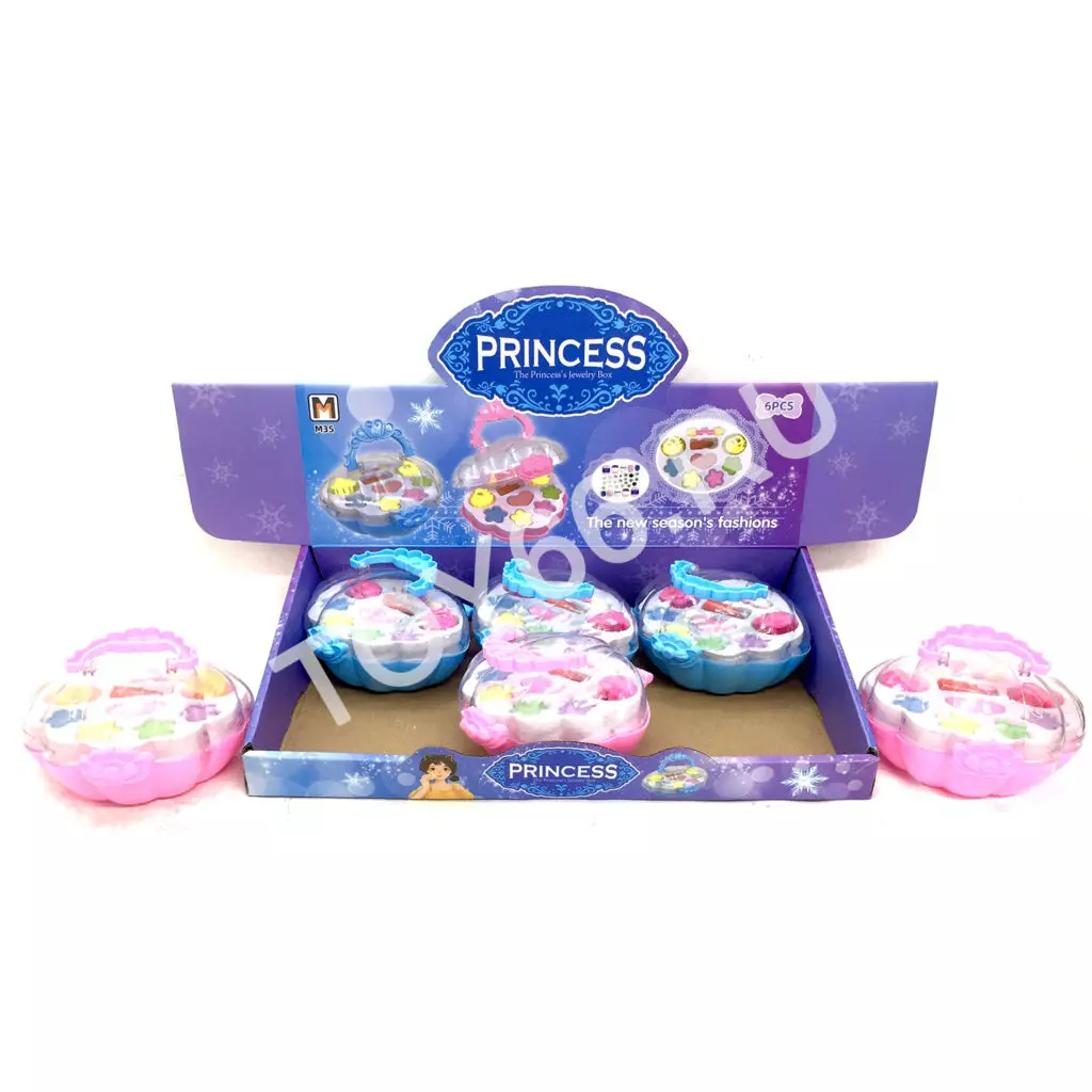 Украшения в сундучке Принцесса 6 шт в блоке M35