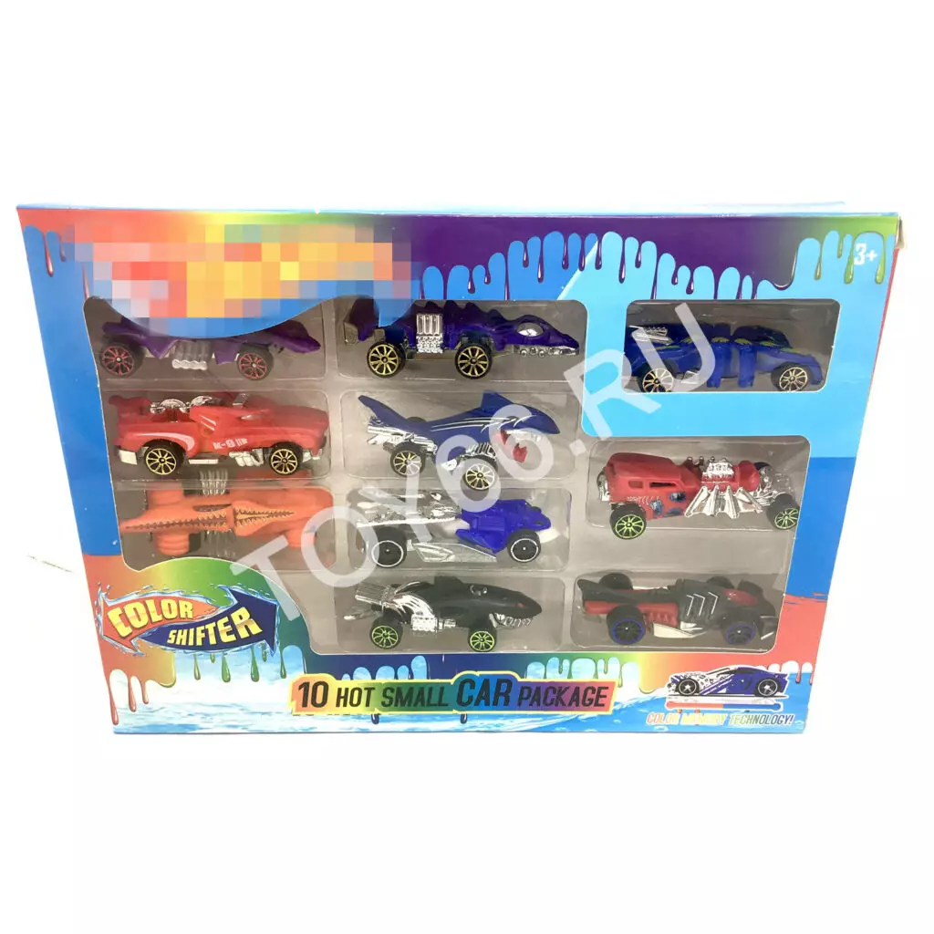 Модельки Хот Вилс 10 шт. в наборе (меняет цвет) MBS811-10