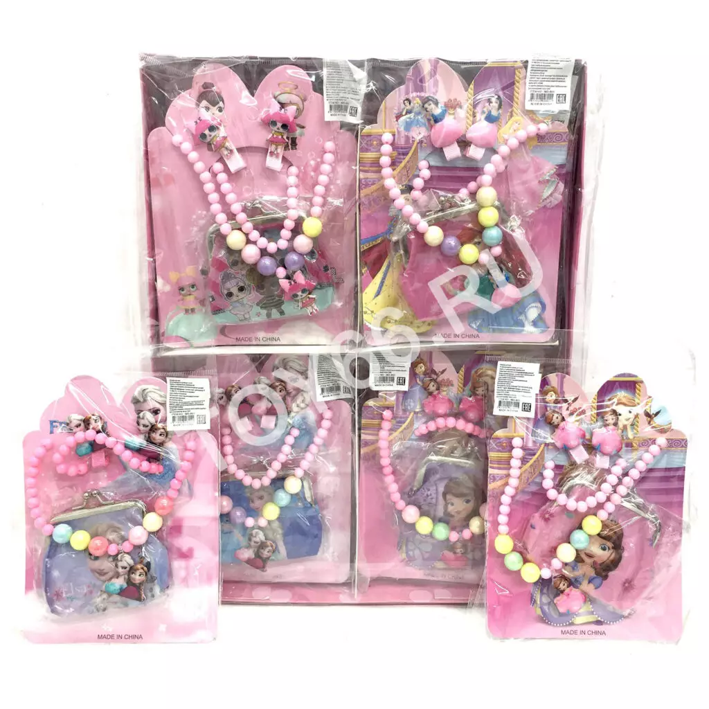 Украшения с кошельком 16 шт. в блоке MD-801 Украшения с кошельком 16 шт. в блоке MD-801