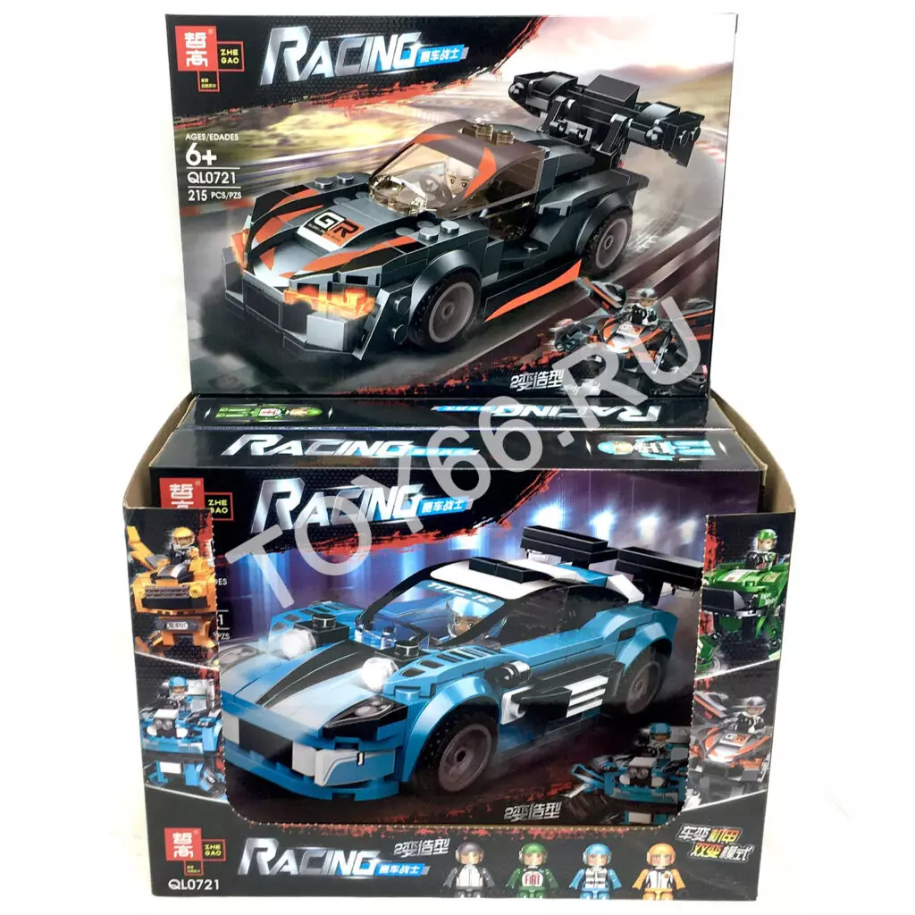 Конструктор Машины 4 шт. в блоке QL0721