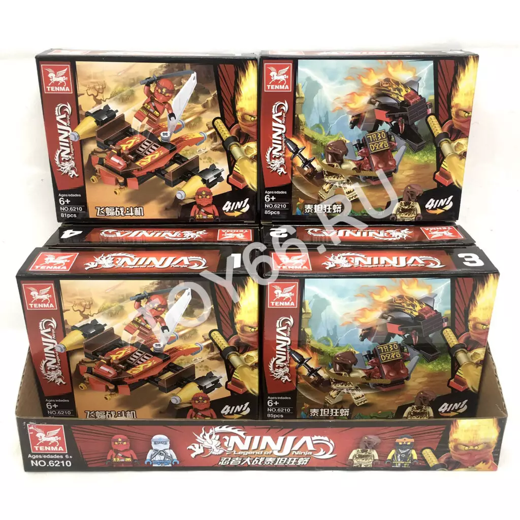 Конструктор Ниндзя 8 шт. в блоке TM6210