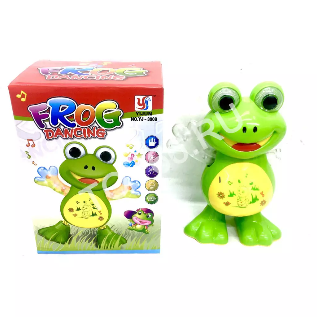 Лягушка Танцует свет звук YJ-3008
